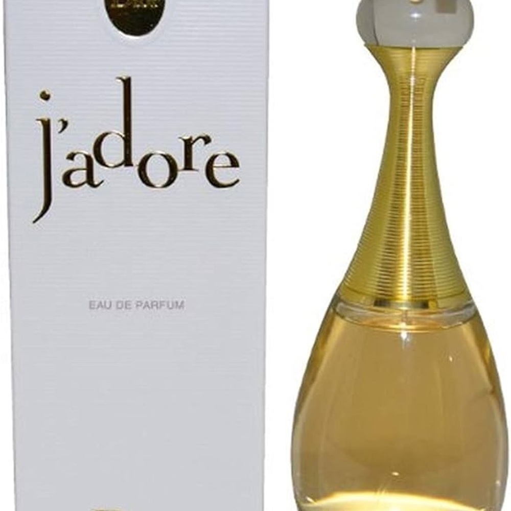 Dior J'adore Perfume with Gold and Clear Design